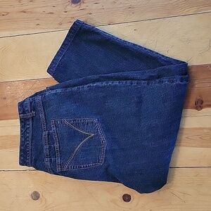 VENEZIA size 4 petite (20 petite) blue jeans stretch bootcut